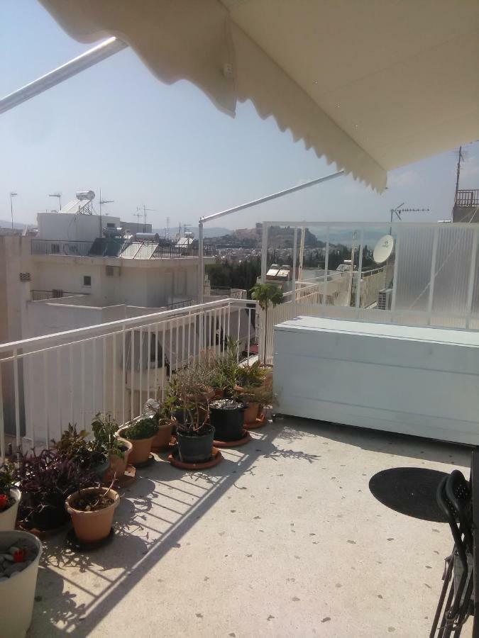 Ferienwohnung Mia'S Atelier, Balcony To Acropolis Athen Exterior foto